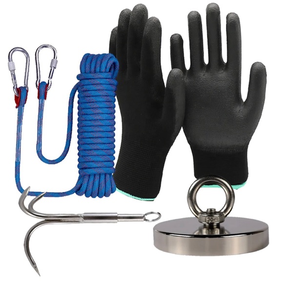 🧲 Magnet Fishing Kit 🧲Big Battle Box Starter Kit - 1500 lbs pull